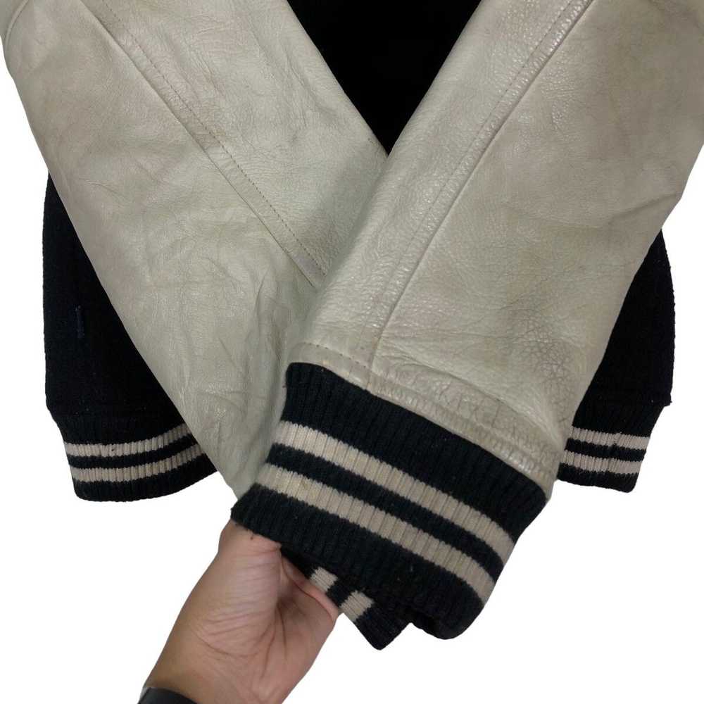 Japanese Brand × Leather Jacket × Varsity Jacket … - image 11