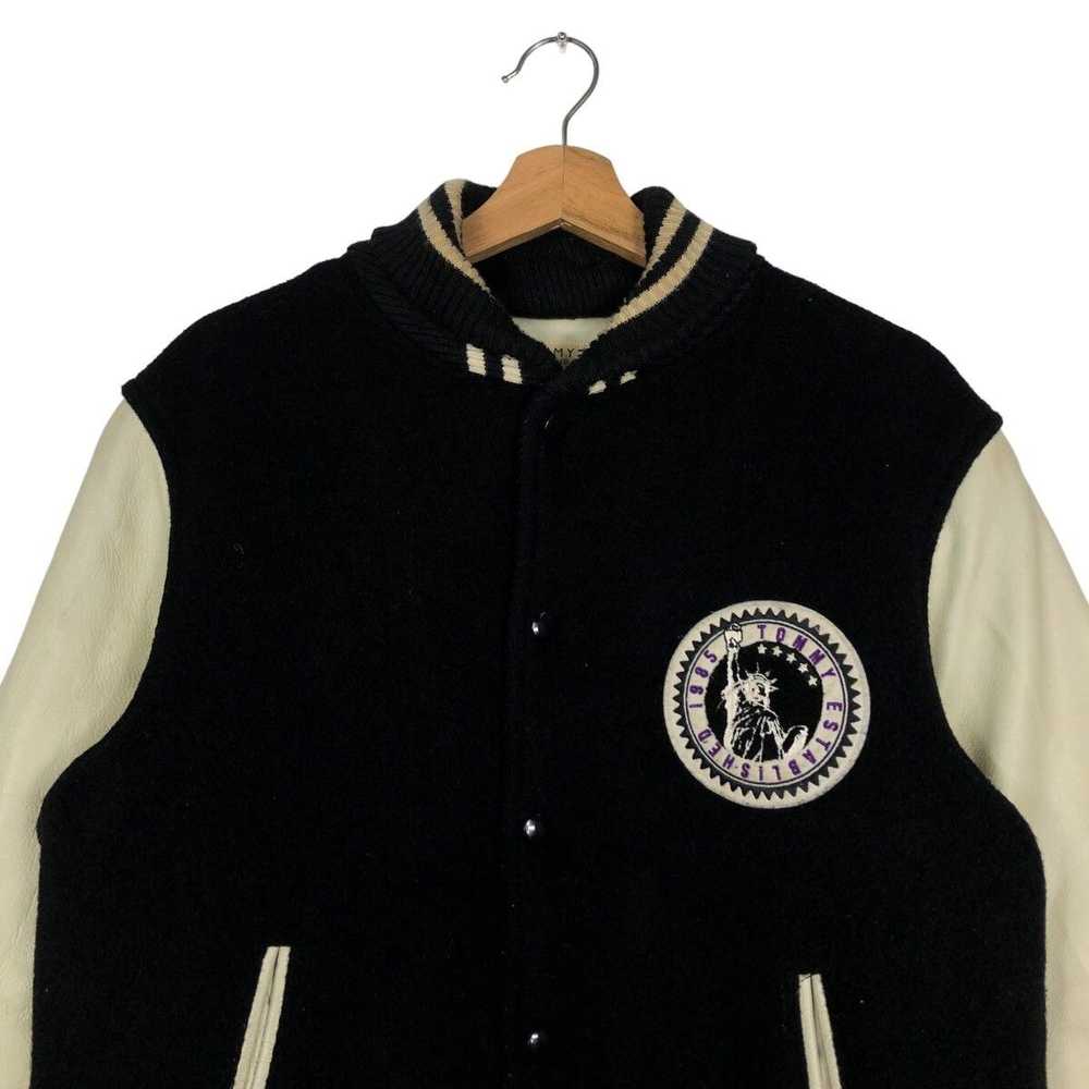 Japanese Brand × Leather Jacket × Varsity Jacket … - image 2