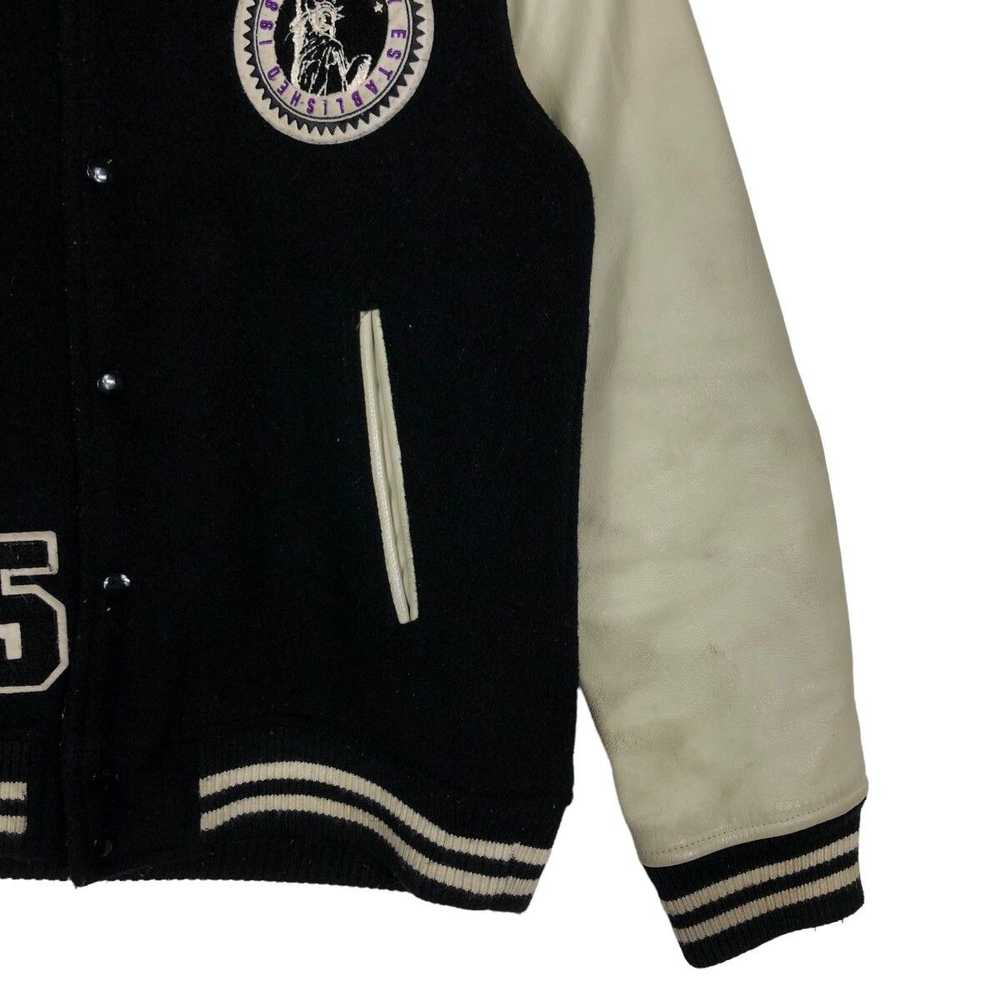 Japanese Brand × Leather Jacket × Varsity Jacket … - image 4