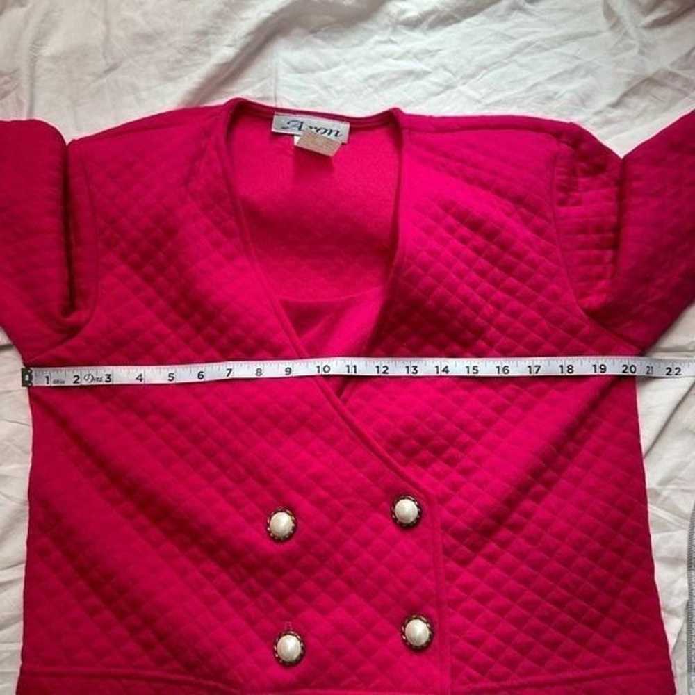 Vintage Aron Women’s Hot Pink Double Breasted Swe… - image 7