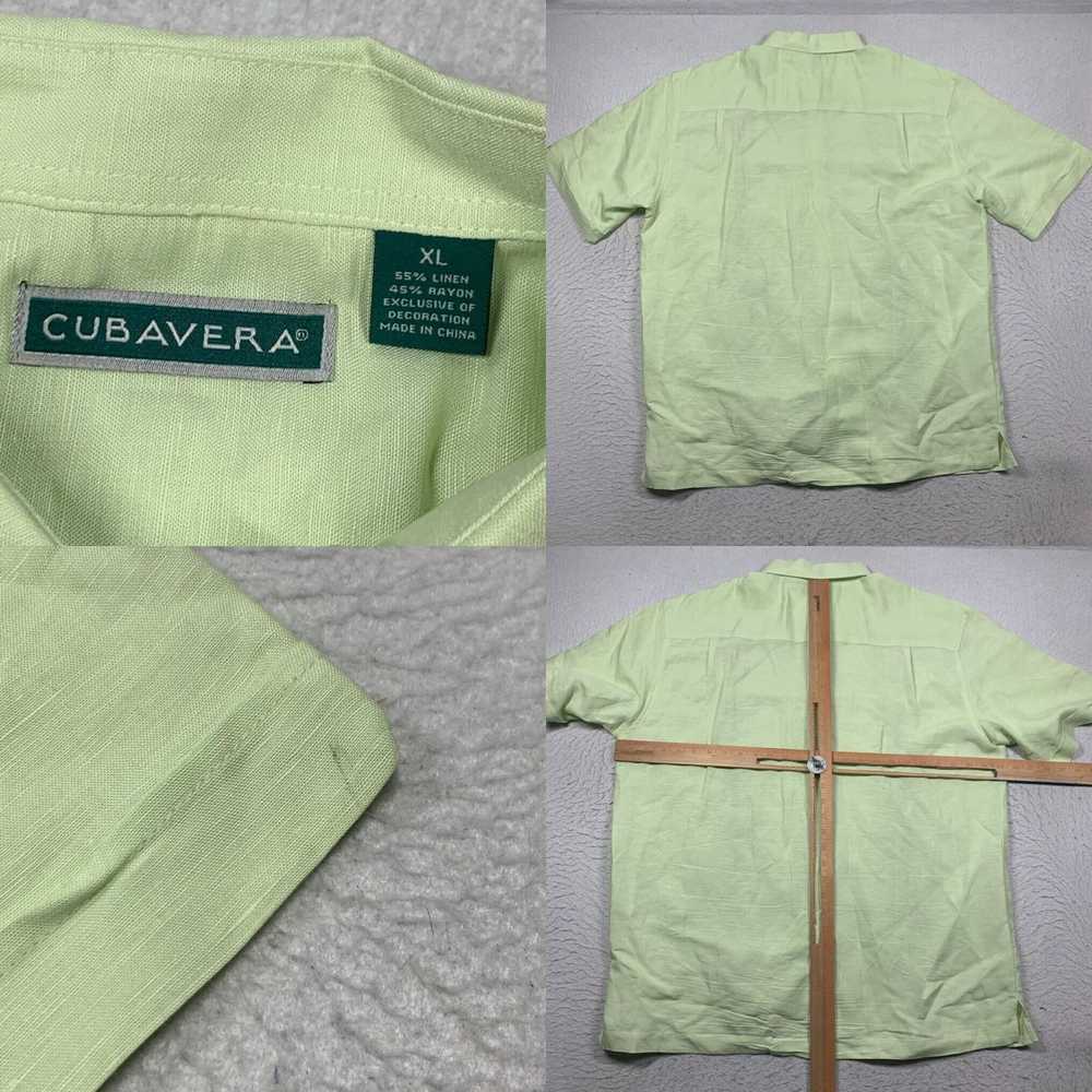 Cubavera Cubavera Shirt Hawaiian Mens XL Green Fl… - image 4