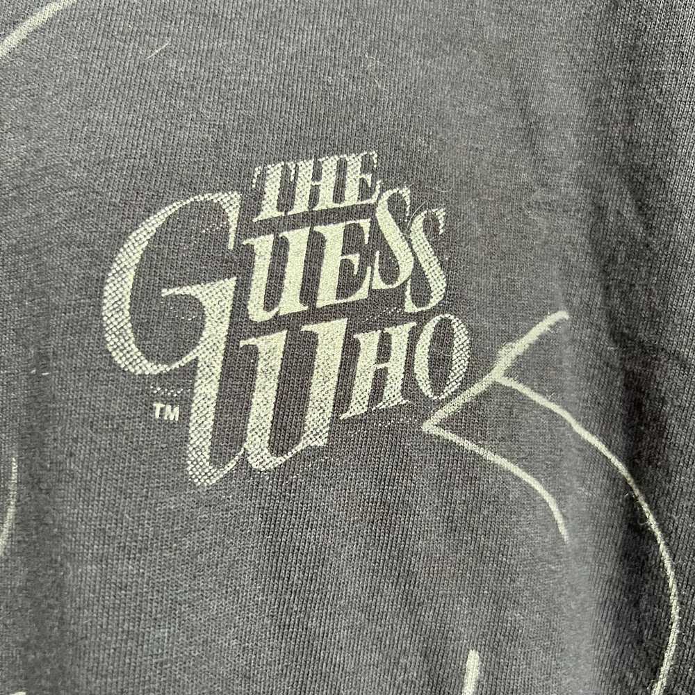 Gildan Guess Who AUTOGRAPHED Concert T-Shirt Blue… - image 3