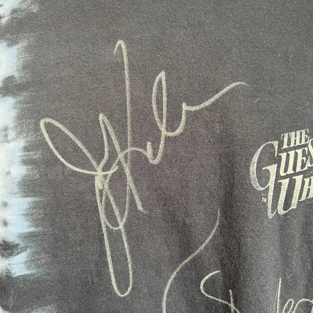 Gildan Guess Who AUTOGRAPHED Concert T-Shirt Blue… - image 5