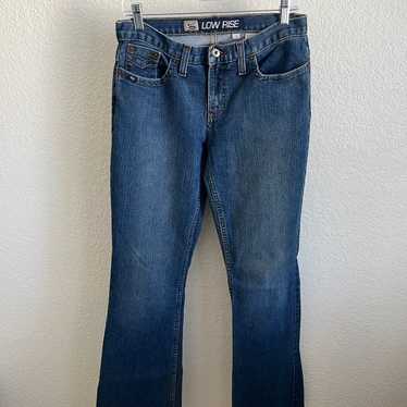 Vintage Cruel Girl Low Rise Extra Long Dark Wash … - image 1