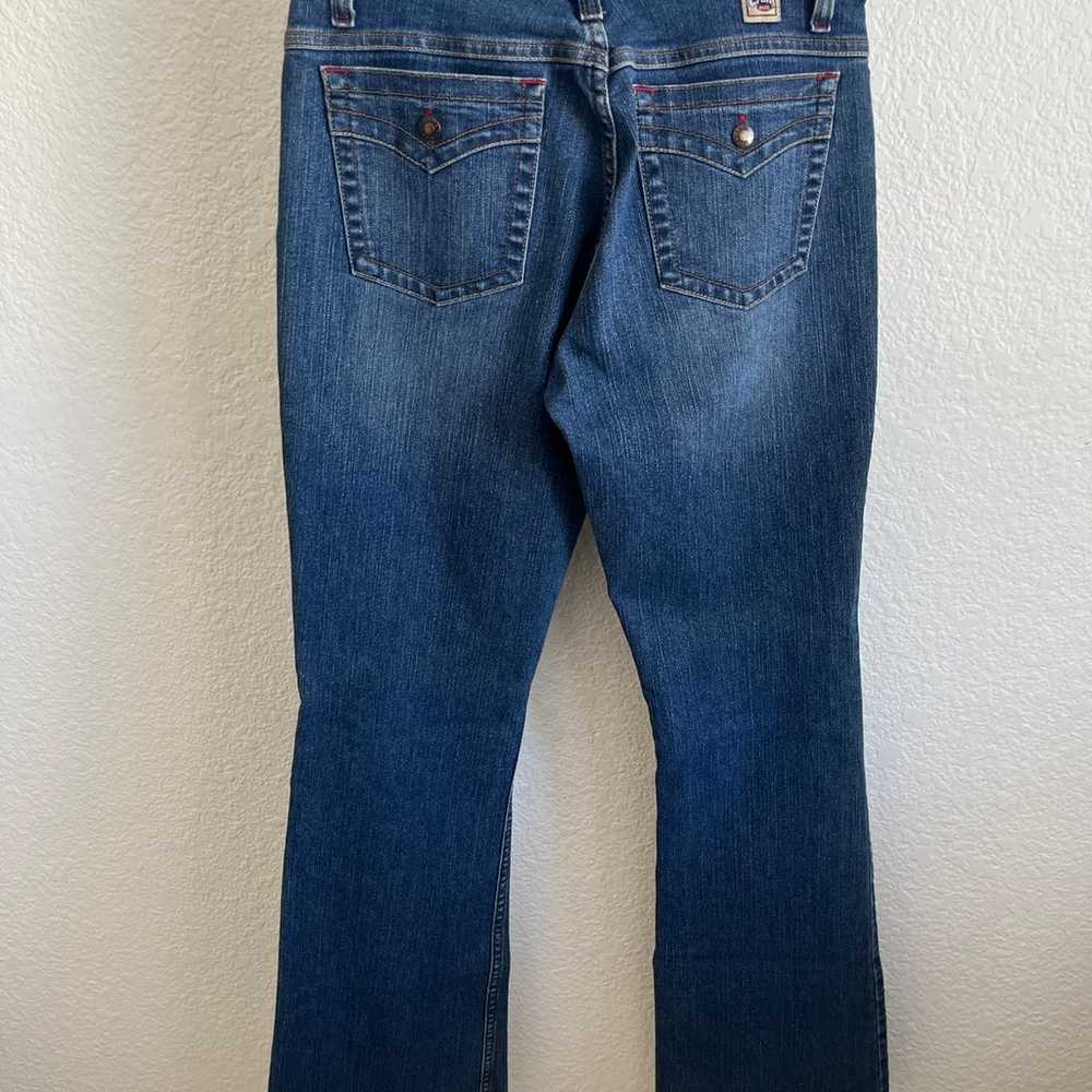 Vintage Cruel Girl Low Rise Extra Long Dark Wash … - image 2