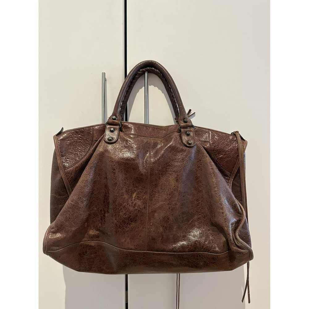 Balenciaga Work leather handbag - image 5
