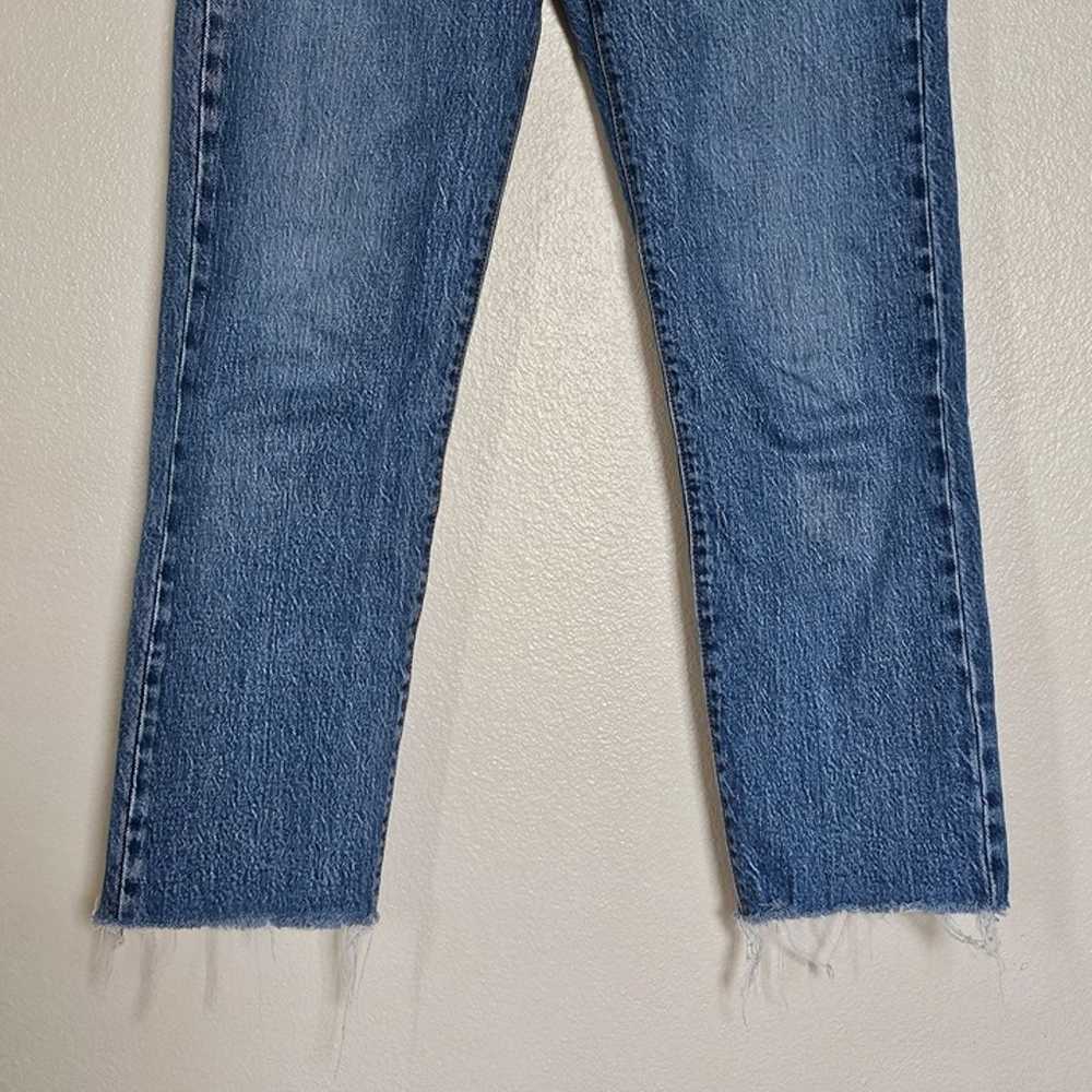 Levi's Premium "Wedgie Straight" Jeans Raw Hem Bu… - image 3