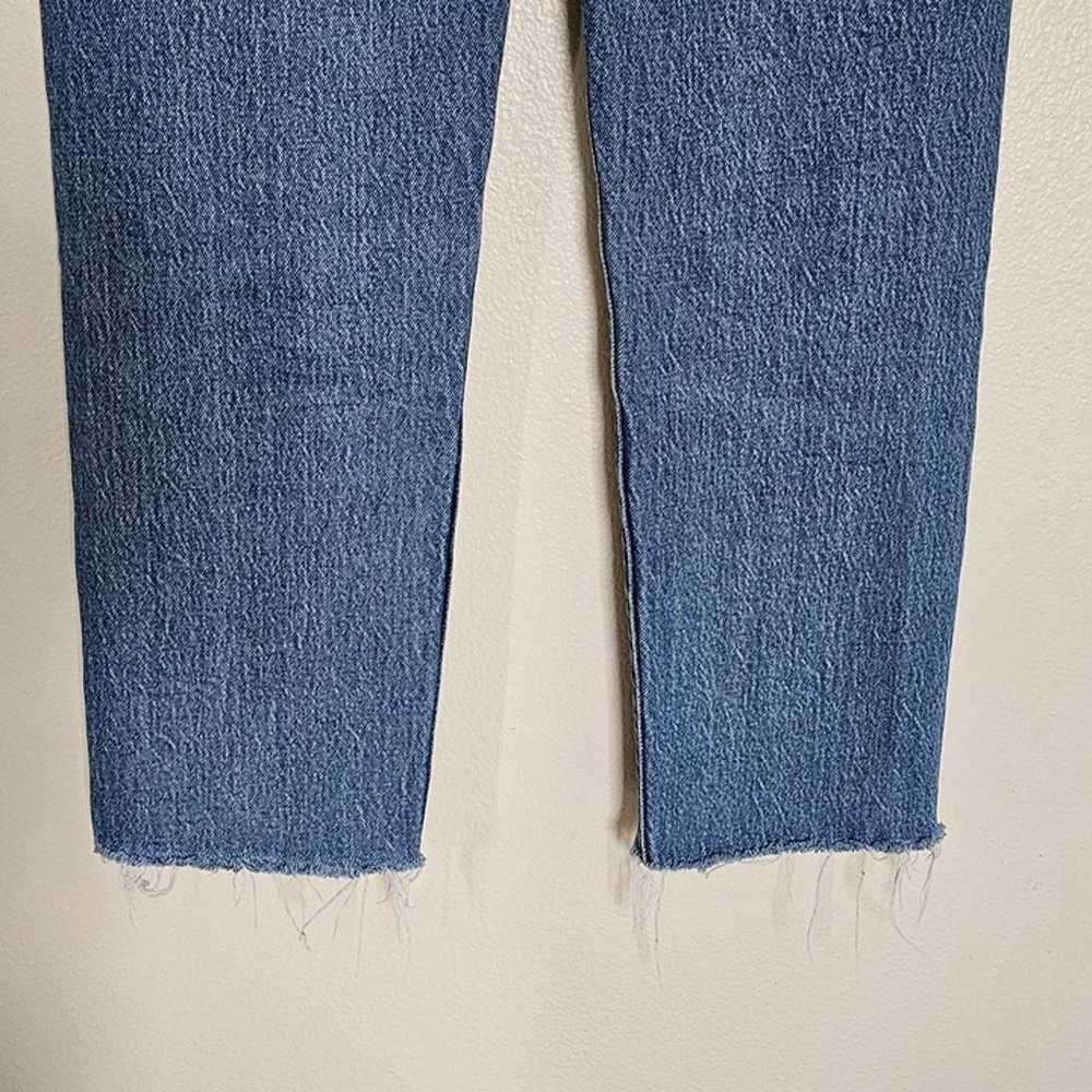 Levi's Premium "Wedgie Straight" Jeans Raw Hem Bu… - image 5