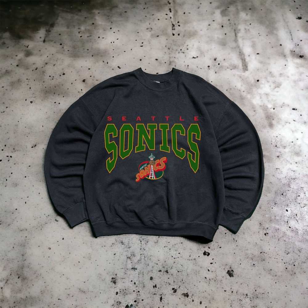 Custom × NBA × Vintage Vintage 1995 Seattle Super… - image 1