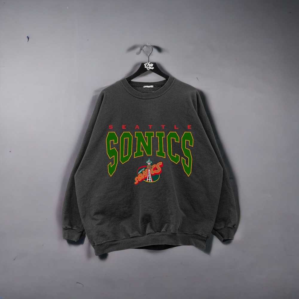 Custom × NBA × Vintage Vintage 1995 Seattle Super… - image 2