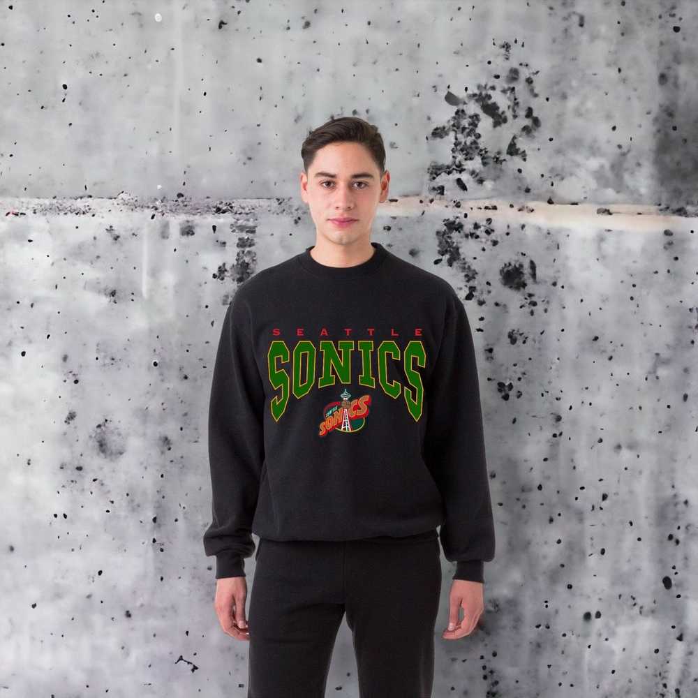 Custom × NBA × Vintage Vintage 1995 Seattle Super… - image 3