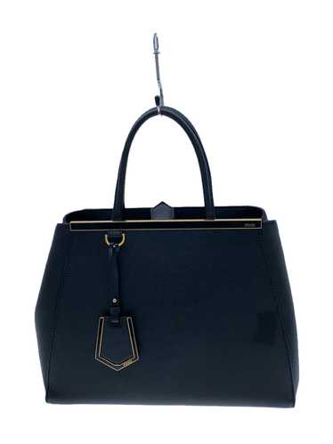 Fendi Shoulder Bag Leather Blk Plain Petite 2Jour… - image 1