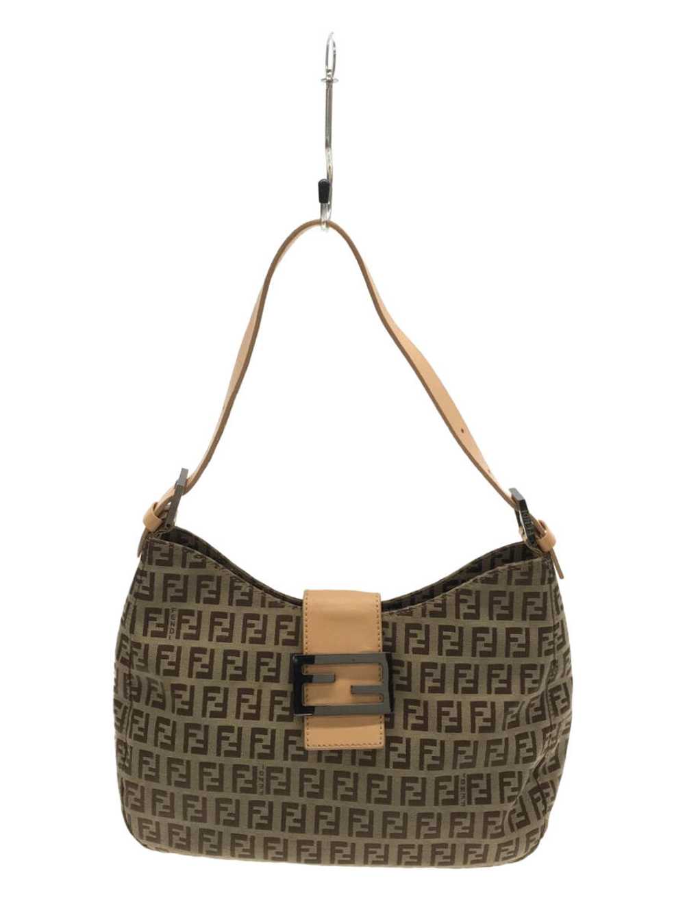 Fendi Zucca Pattern One Shoulder Bag Canvas Brw A… - image 1