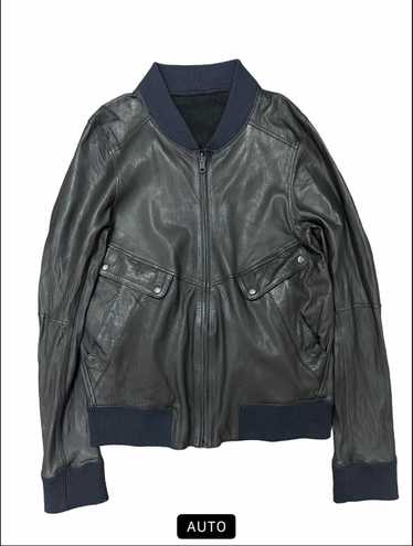 Mens leather jacket, bleu - Gem Mens leather jacket, bleu - Gem