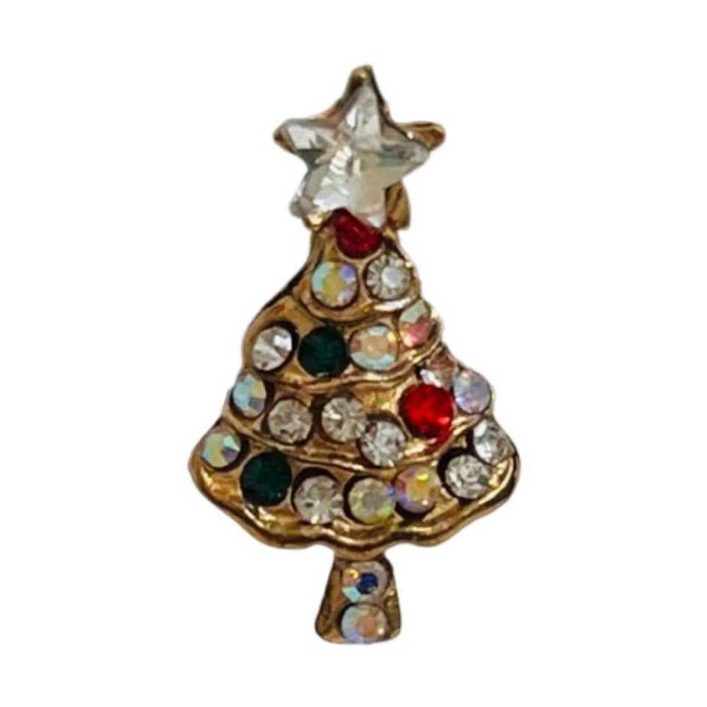 Other 3 Pair Stud Christmas Tree Earrings Gold Mu… - image 7