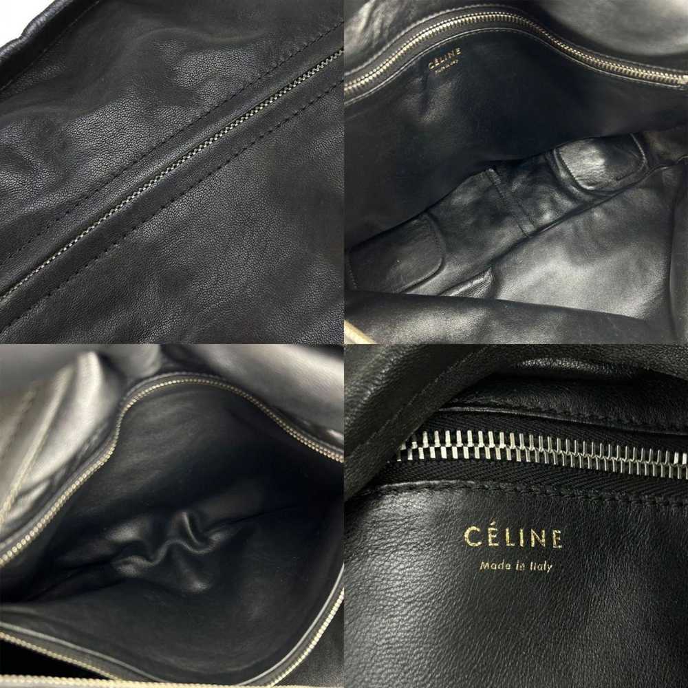 Celine Celine Shoulder Bag Leather Pony Suede Bla… - image 9