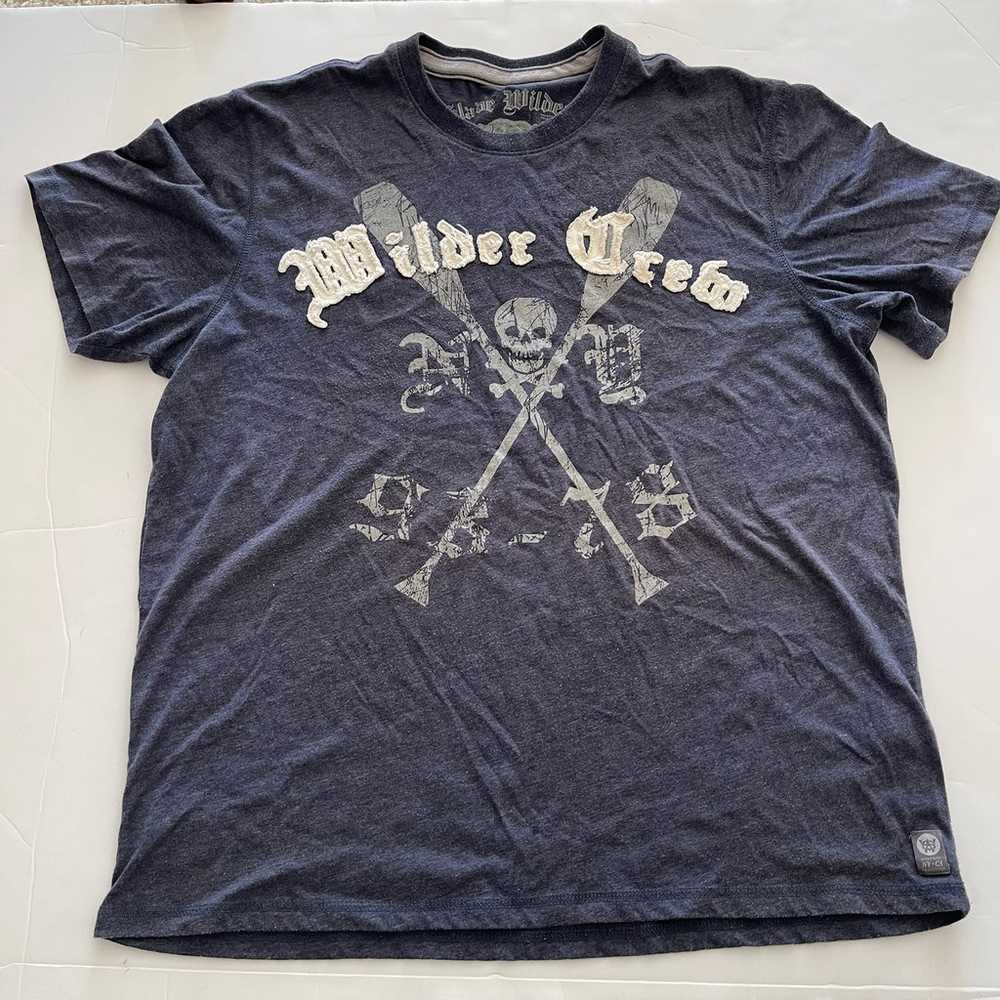 Slade Wilder Navy Blue Wilder Club Vintage Graphi… - image 1