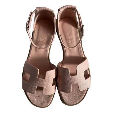 Hermès Santorini leather sandal
