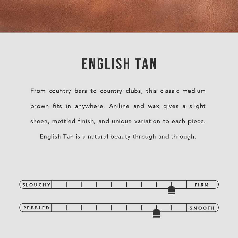 Portland Leather English tan medium zip crossbody… - image 2