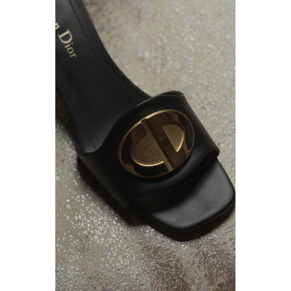 Dior Leather mules - image 3