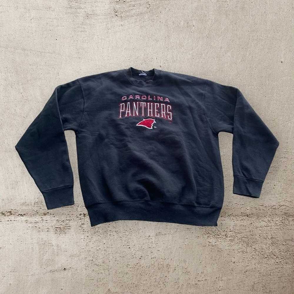 Vintage NFL Carolina Panthers Embroidered Sweatsh… - image 1
