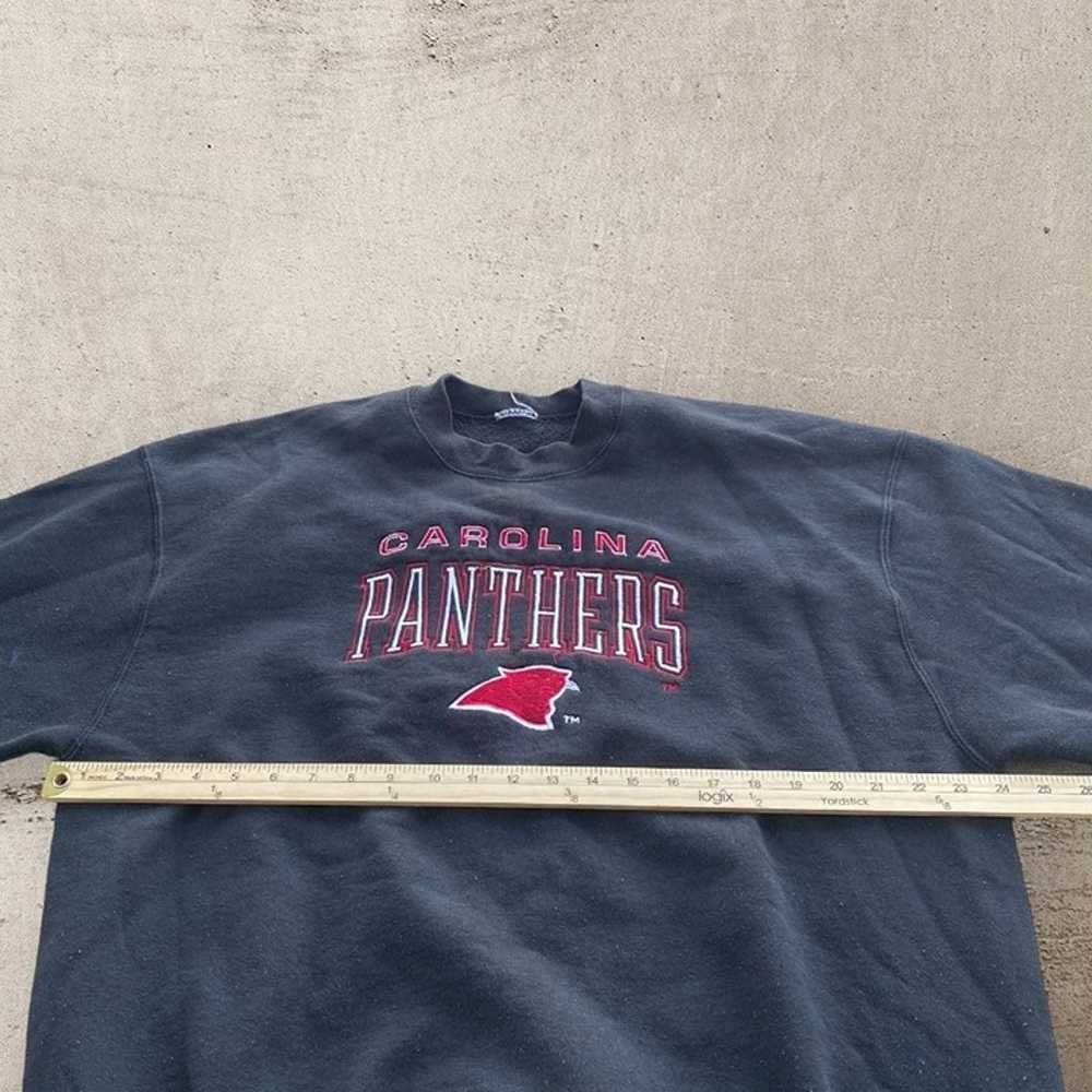 Vintage NFL Carolina Panthers Embroidered Sweatsh… - image 8