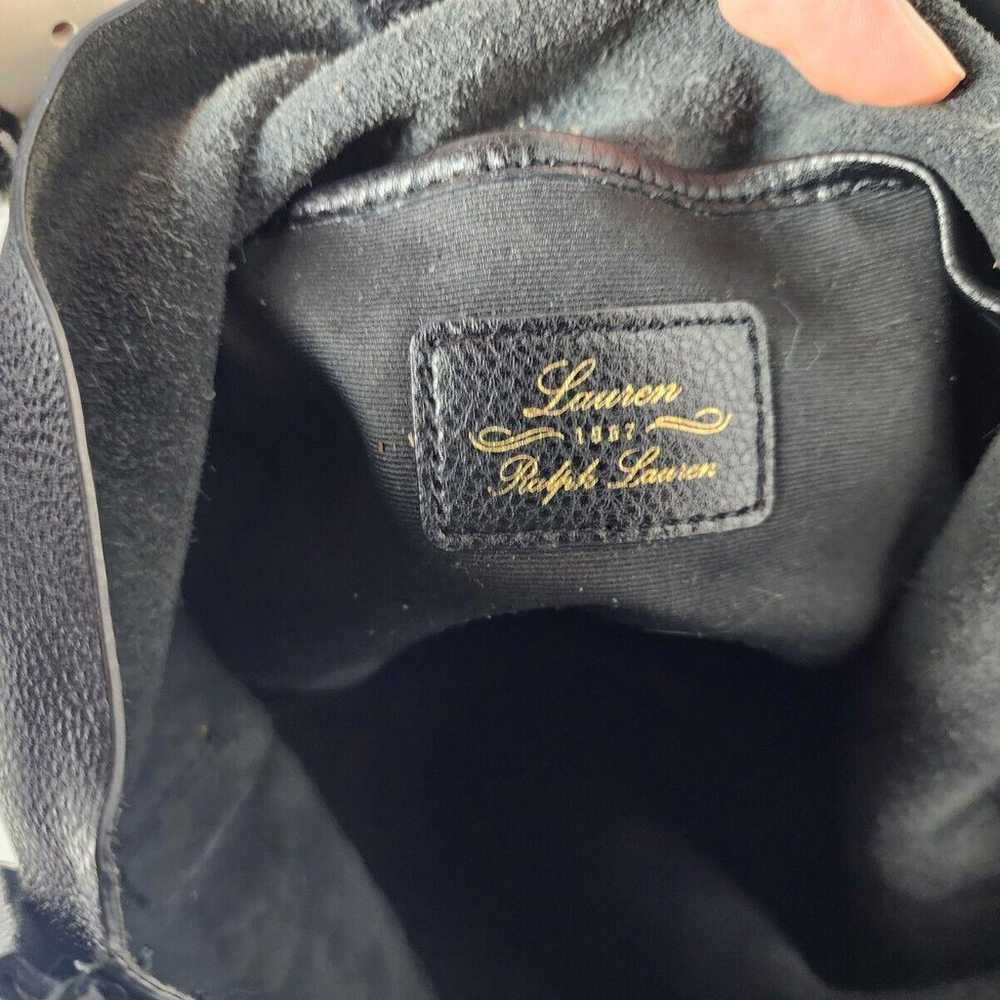 Ralph Lauren Black Leather Purse - image 8
