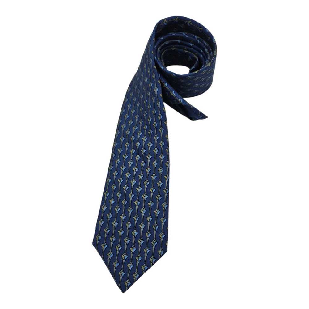 Hermes HERMÈS 922 HA Geometric Monogram "H" Tie F… - image 3