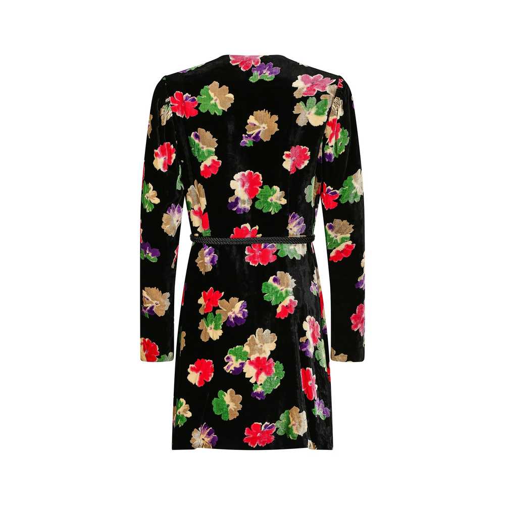 1930s Dickins and Jones Floral Silk Velvet Coat - image 3