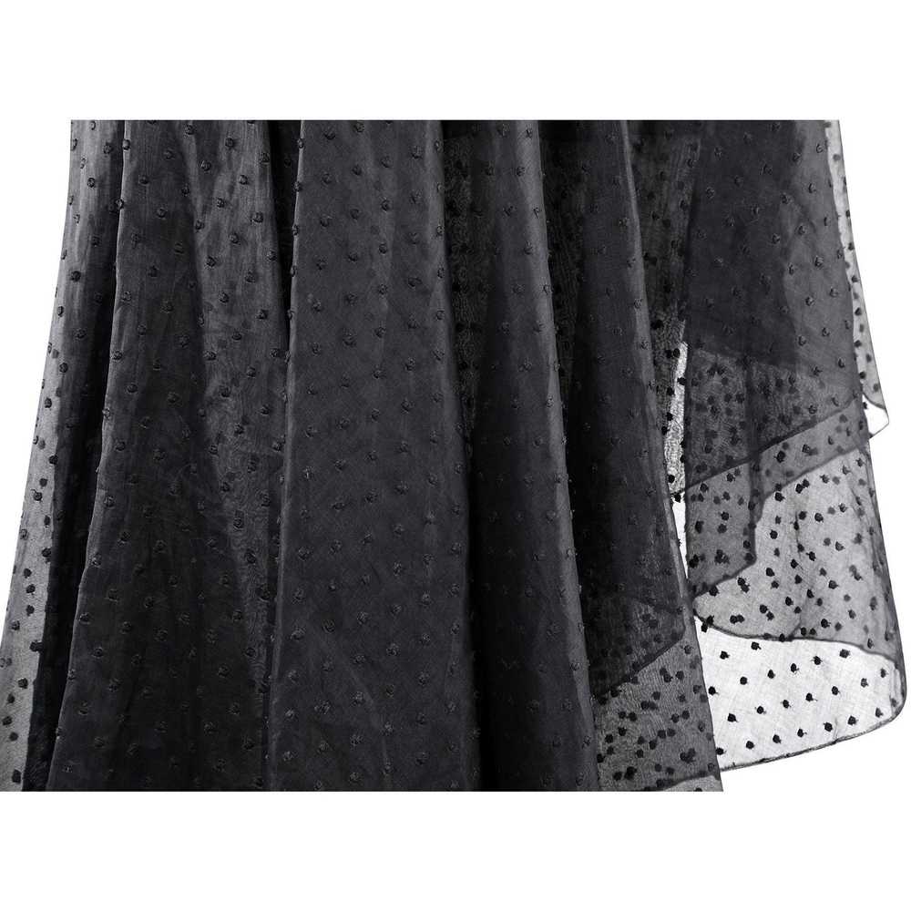 1980s Yves Saint Laurent Black Asymmetric Dress W… - image 4