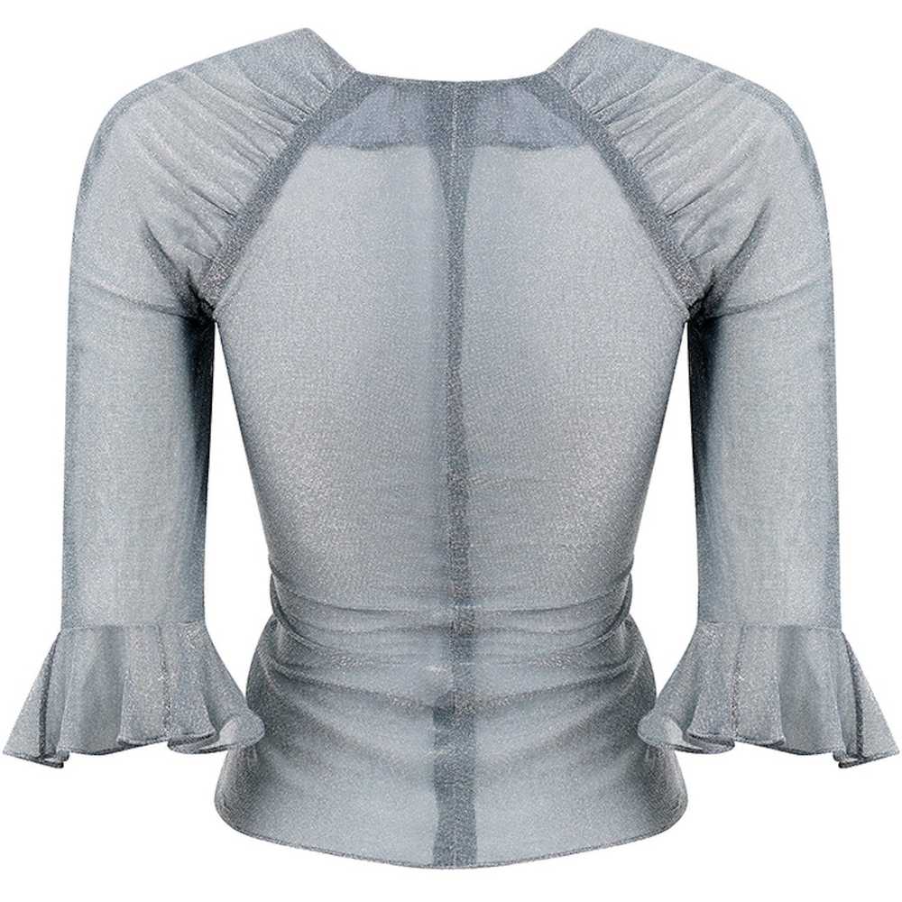 Early 1970s Quorum Silver Disco Top With Flounce … - image 3