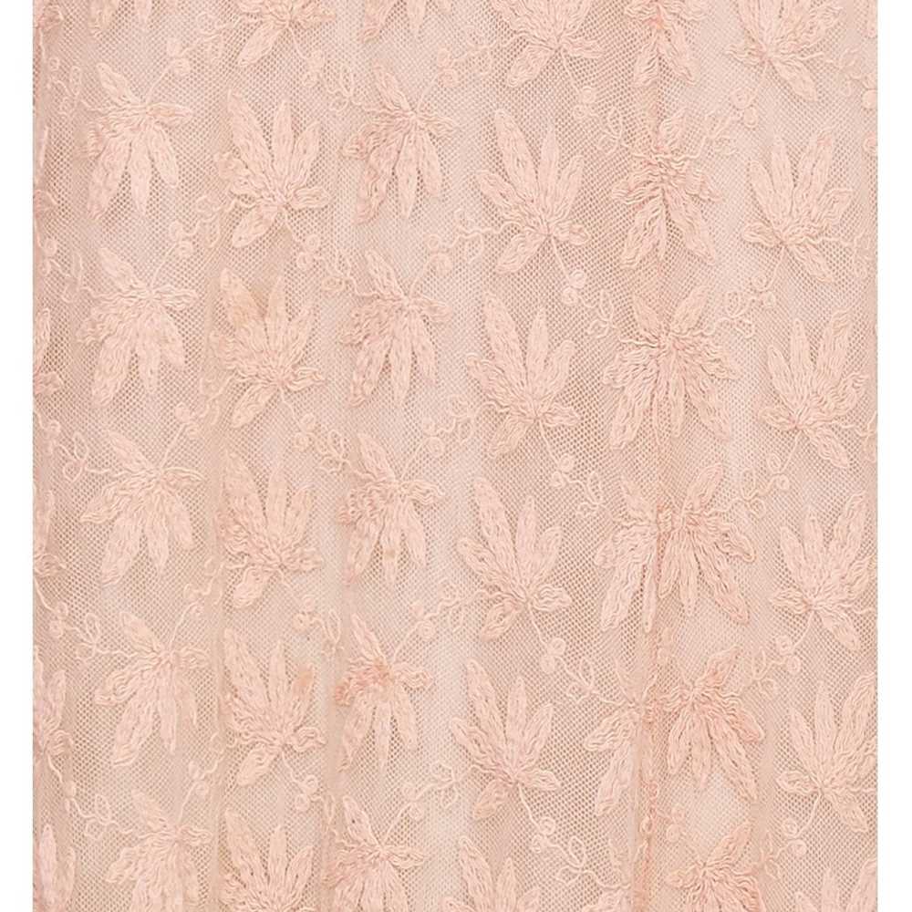 Beautiful 1930s Pale Pink Embroidered Lace Tea Go… - image 5