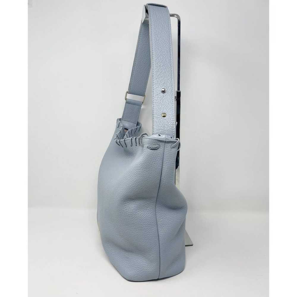 Giorgia Milani Light Blue Leather Hobo Bag Should… - image 2