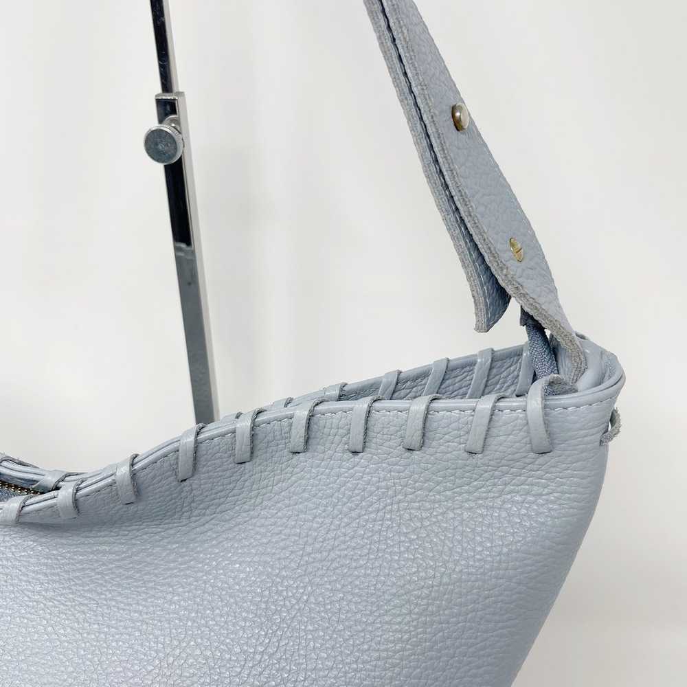 Giorgia Milani Light Blue Leather Hobo Bag Should… - image 8