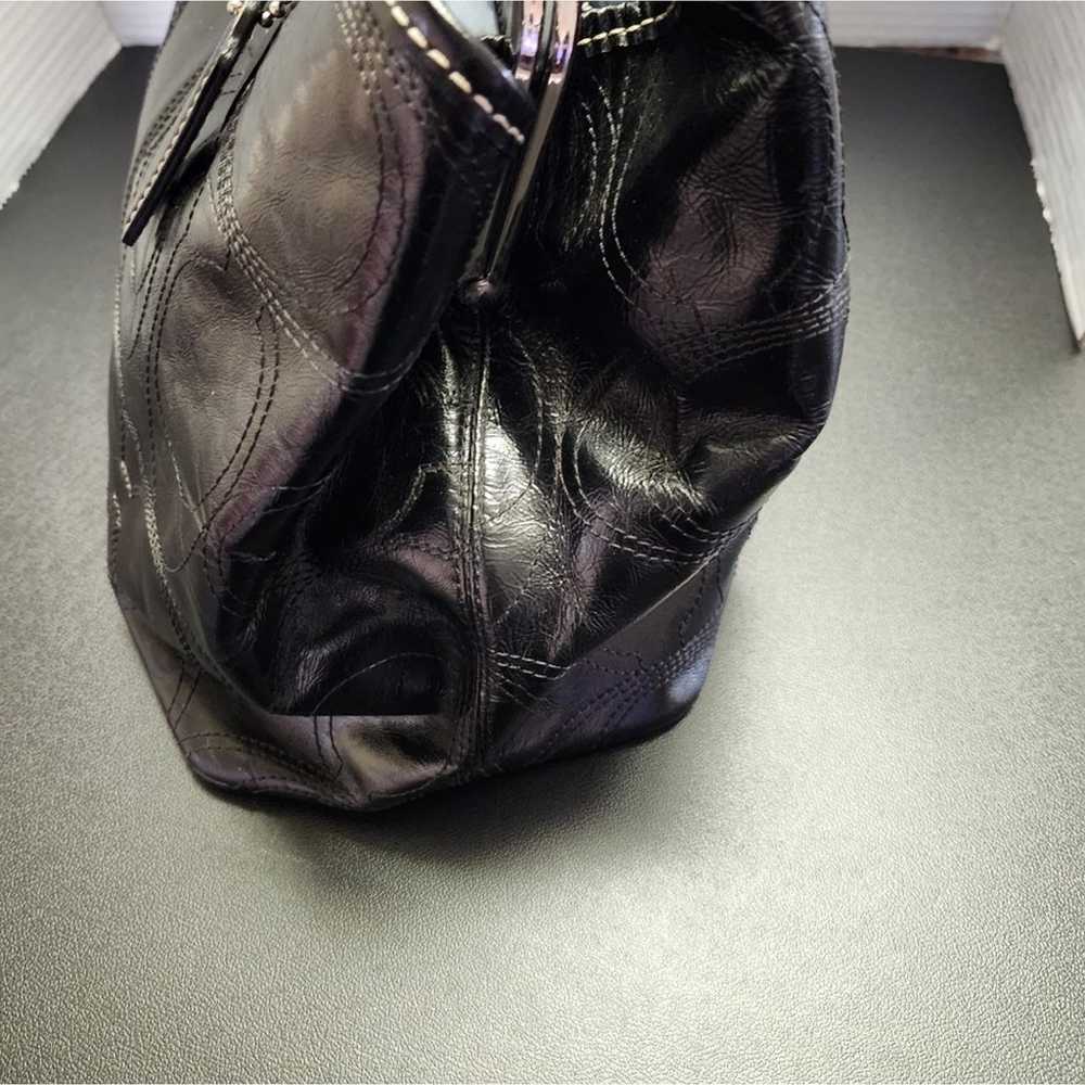 Coach Kisslock Carryall Handbag. Black - image 11