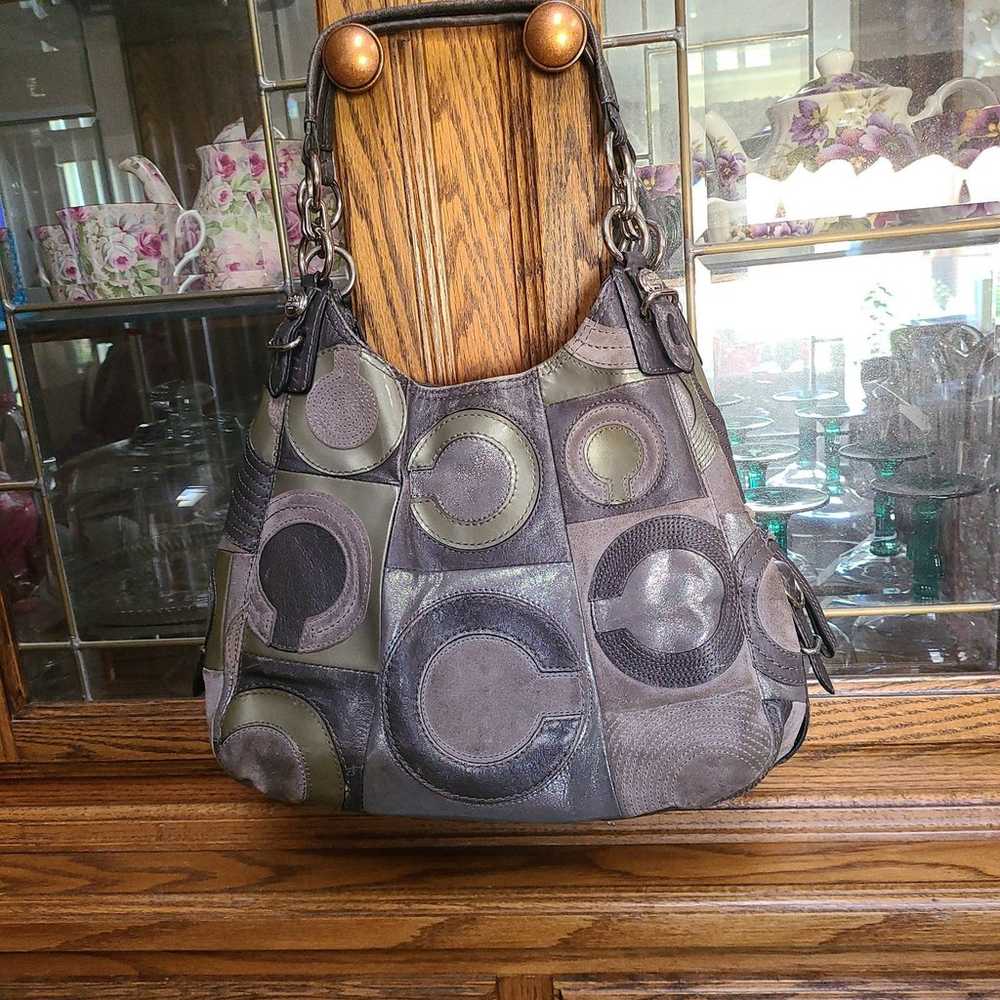 Bag is VINTAGE Coach over the shoulder. - image 1