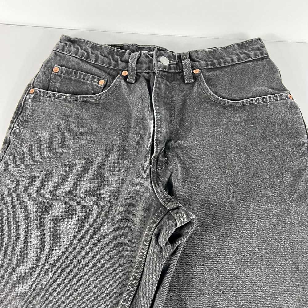 Levi's Y2K Levi's Jeans 550 Relaxed Black Faded C… - image 2