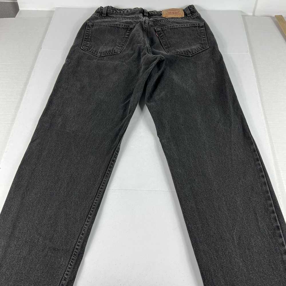 Levi's Y2K Levi's Jeans 550 Relaxed Black Faded C… - image 9