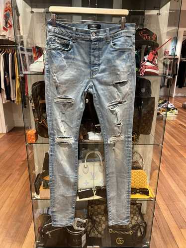 Amiri Amiri thrasher distressed jeans indigo