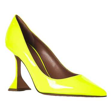 Amina Muaddi Ami patent leather heels