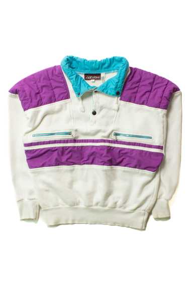 Vintage Purple Panel Sport Sweatshirt (1980s)