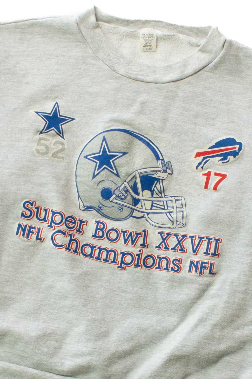 Vintage Super Bowl XXVII Score Sweatshirt (1993) - image 2