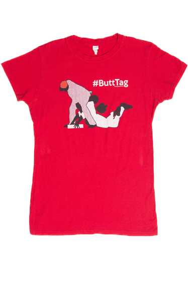 Recycled #ButtTag Baseball T-Shirt