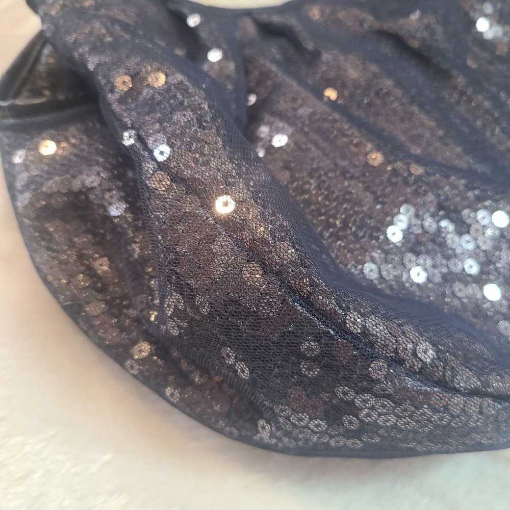 ANTEPRIMA | Midnight Blue Sequin Mesh & Leather T… - image 3