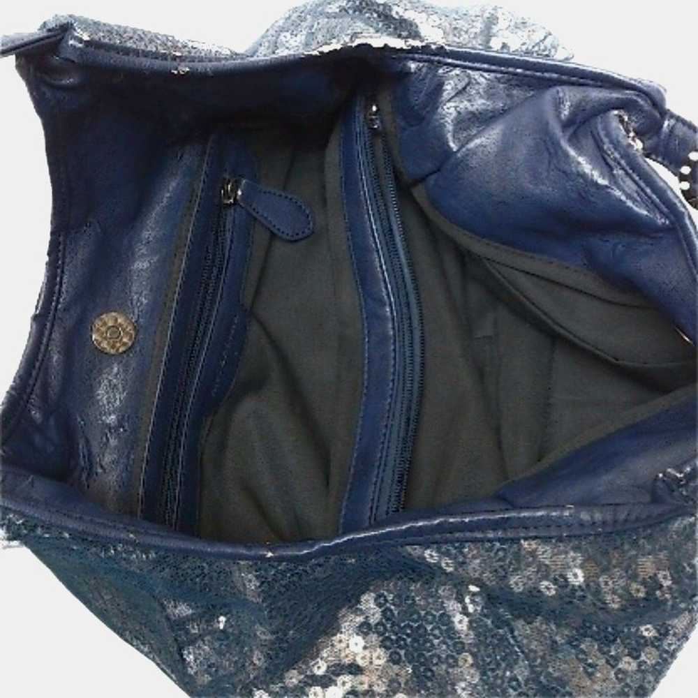 ANTEPRIMA | Midnight Blue Sequin Mesh & Leather T… - image 5