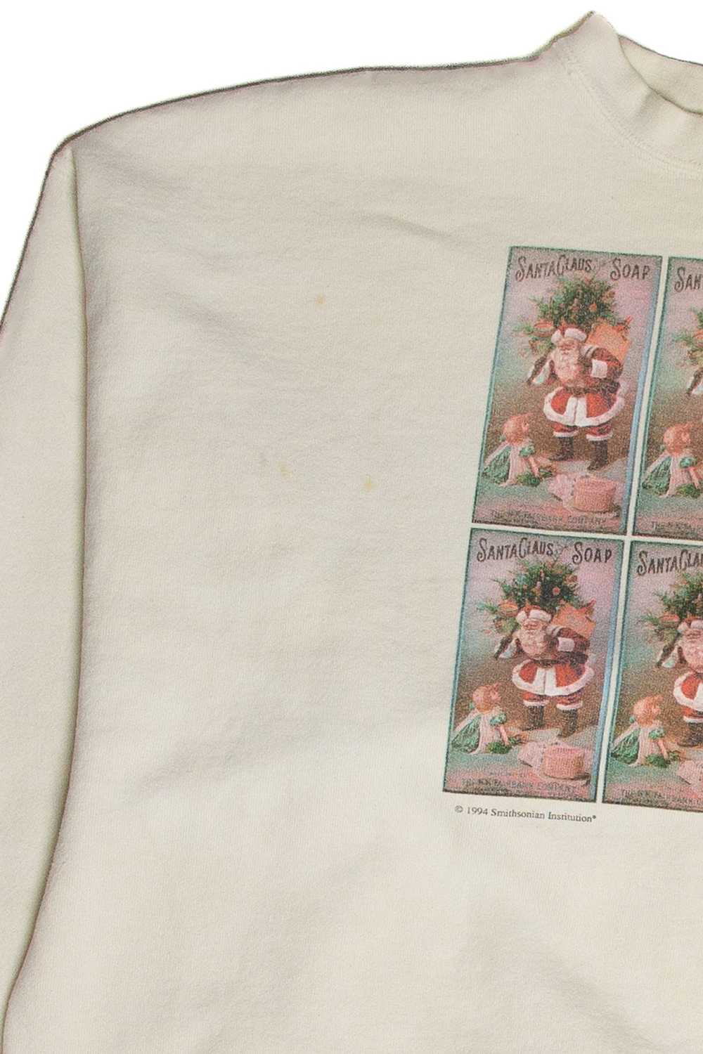 Vintage Smithsonian Santa Claus Soap Sweatshirt (… - image 4