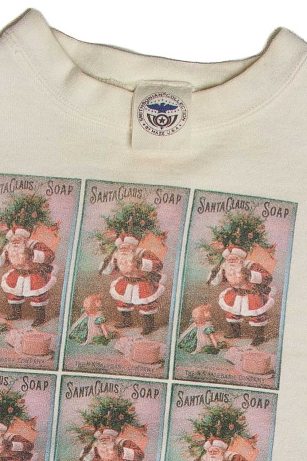 Vintage Smithsonian Santa Claus Soap Sweatshirt (… - image 5
