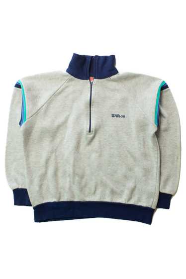 Vintage Wilson Half Zip Pullover Sweatshirt (1990s