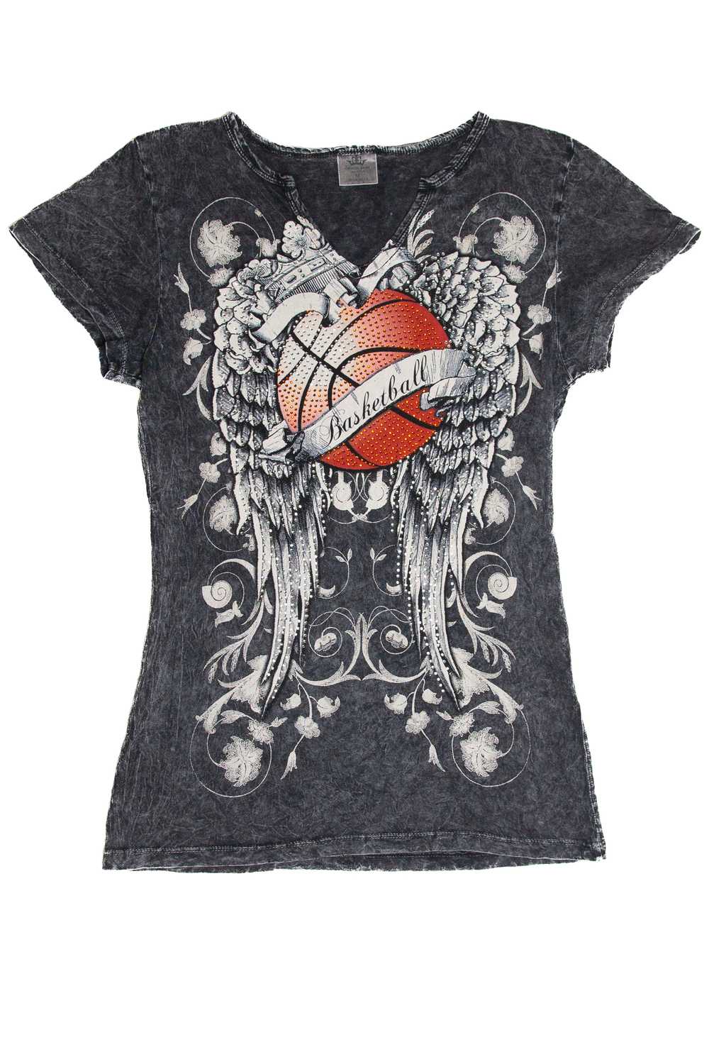 Basketball Rhinestone T-Shirt - image 1