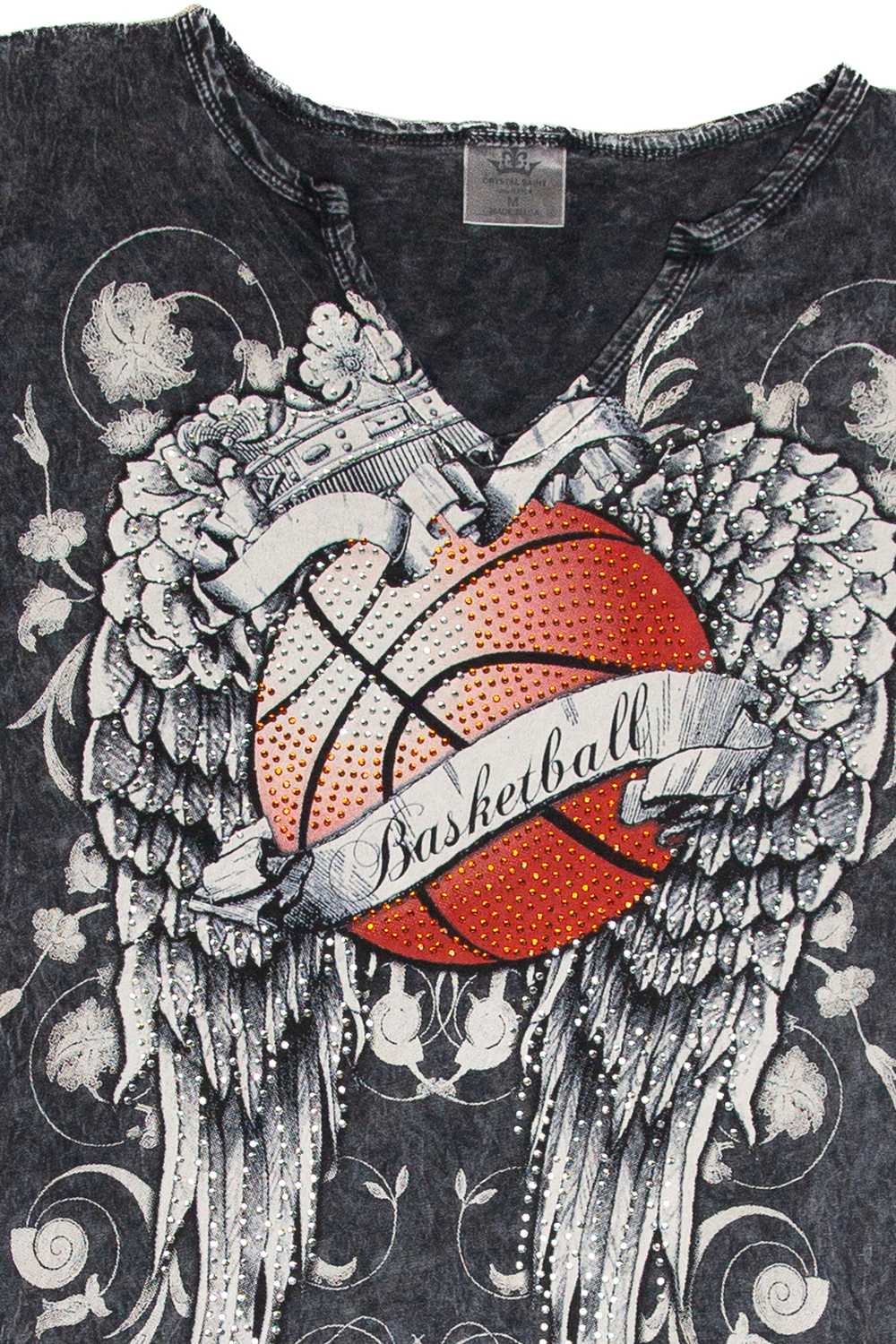Basketball Rhinestone T-Shirt - image 2